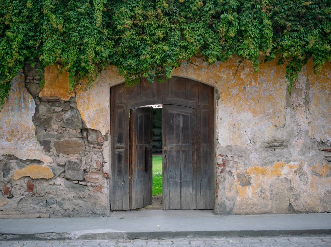 Open the garden door